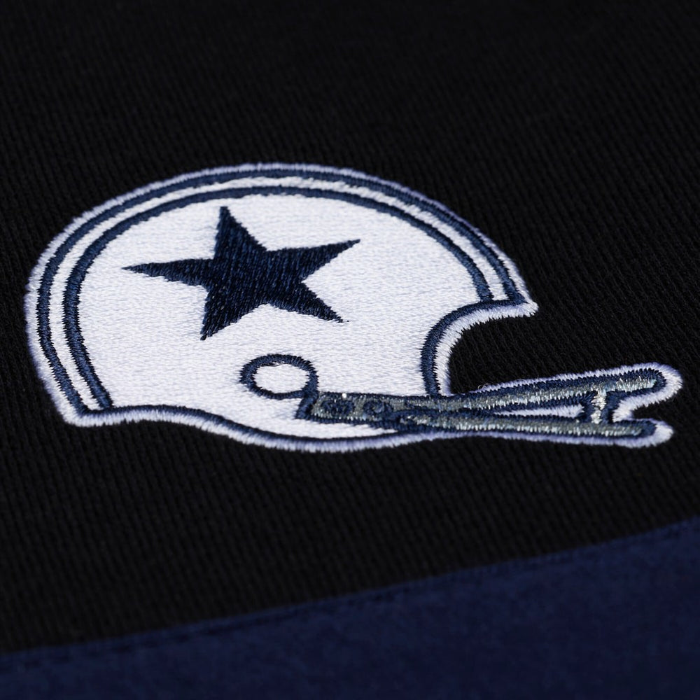 Dallas Cowboys Mitchell & Ness Women's Cropped Long Sleeve Rugby Polo