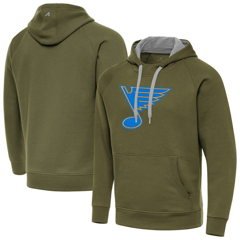 St. Louis Blues Antigua Victory Pullover Hoodie For Sale
