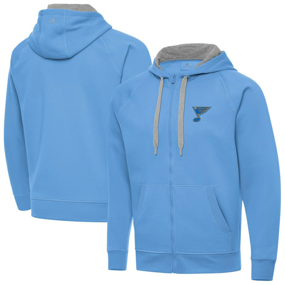 St. Louis Blues Antigua Victory Full-Zip Hoodie On Sale