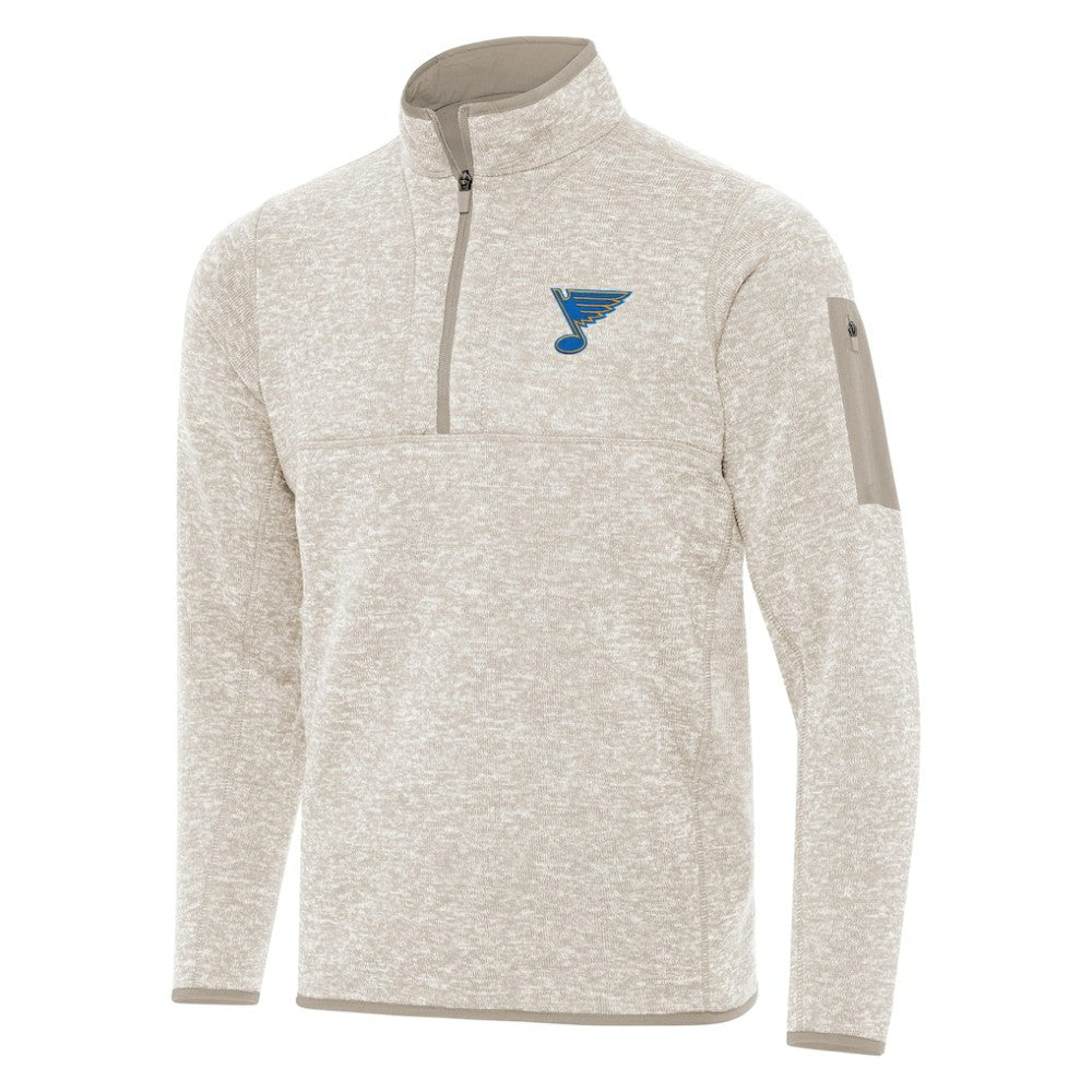 St. Louis Blues Antigua Fortune Quarter-Zip Pullover Jacket Sale