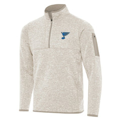 St. Louis Blues Antigua Fortune Quarter-Zip Pullover Jacket Sale