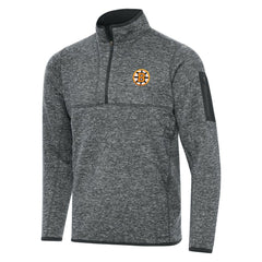 Boston Bruins Antigua Fortune Quarter-Zip Pullover Jacket Outlet