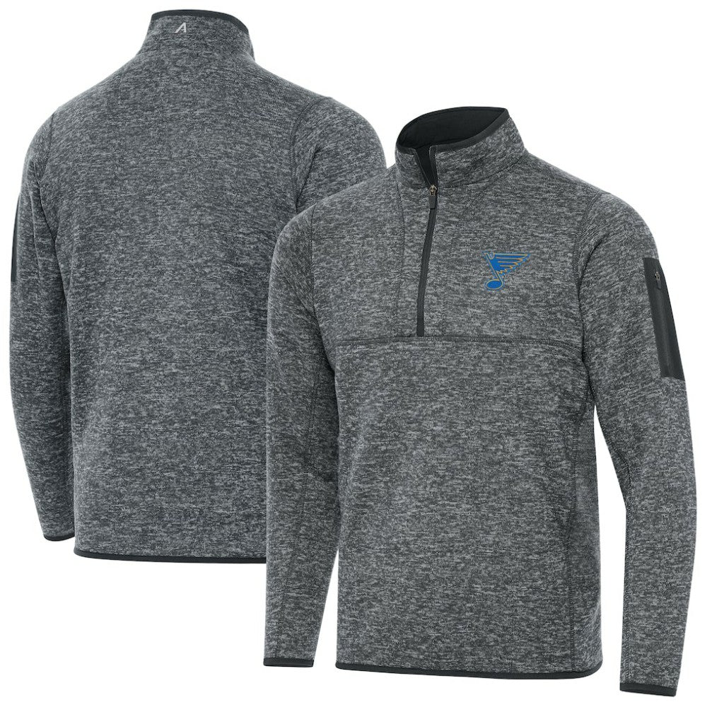 St. Louis Blues Antigua Fortune Quarter-Zip Pullover Jacket For Sale