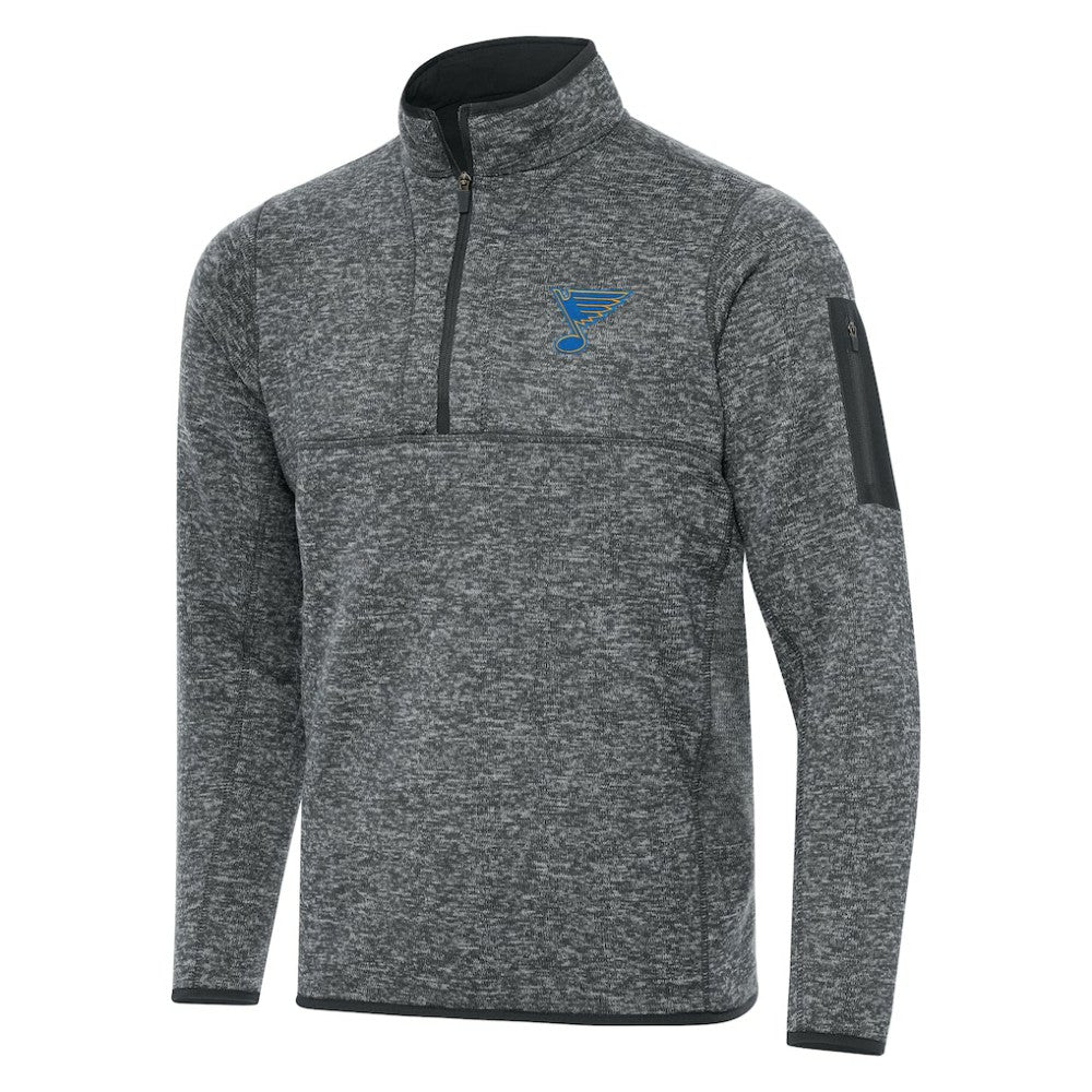 St. Louis Blues Antigua Fortune Quarter-Zip Pullover Jacket For Sale