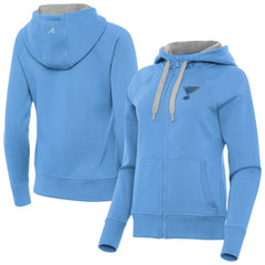 St. Louis Blues Antigua Women's Victory Full-Zip Hoodie For Sale
