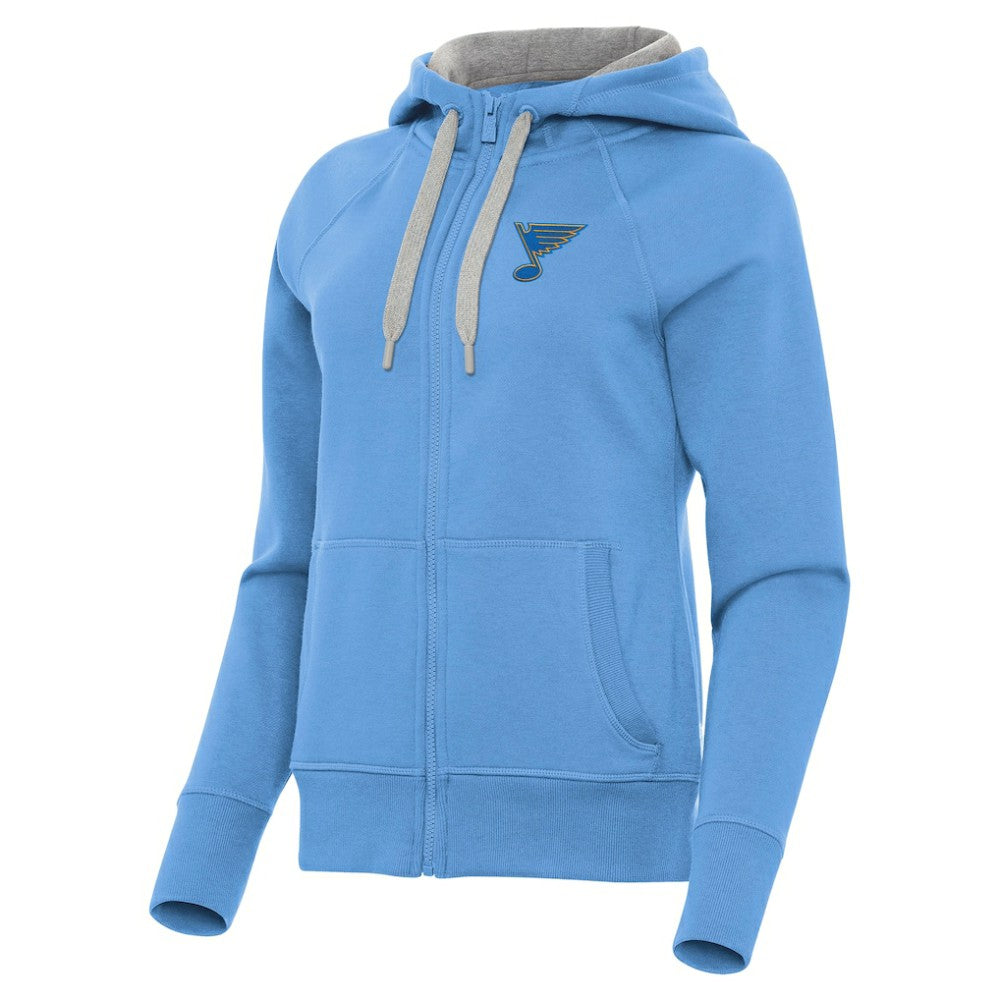 St. Louis Blues Antigua Women's Victory Full-Zip Hoodie For Sale