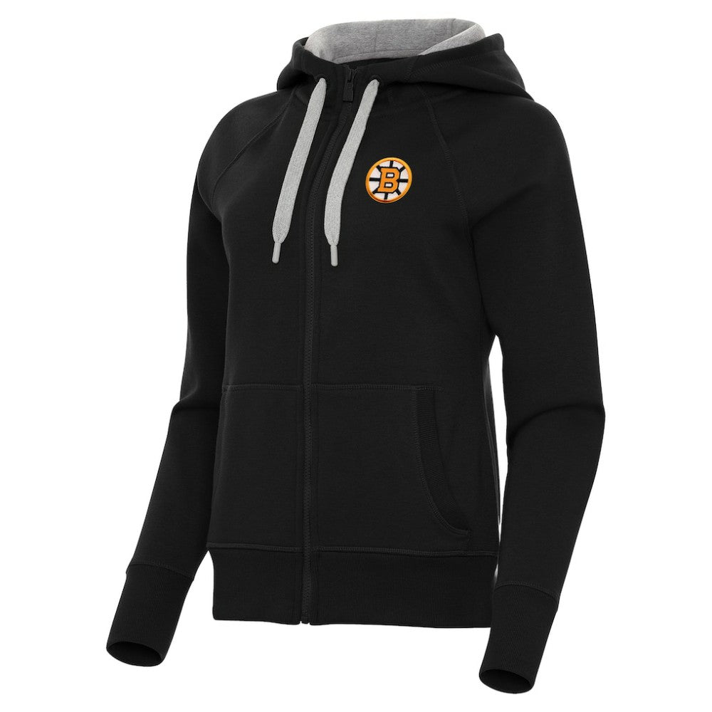 Boston Bruins Antigua Women's Victory Full-Zip Hoodie On Sale