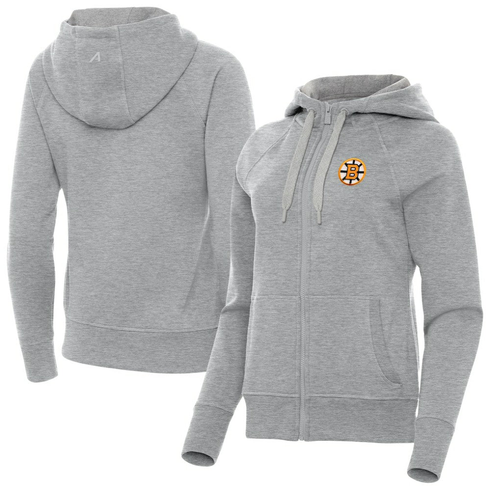 Boston Bruins Antigua Women's Victory Full-Zip Hoodie Outlet