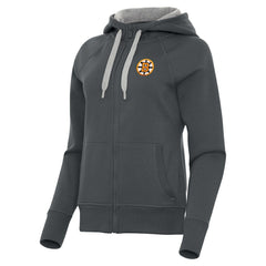 Boston Bruins Antigua Women's Victory Full-Zip Hoodie On Sale