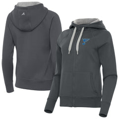 St. Louis Blues Antigua Women's Victory Full-Zip Hoodie For Sale