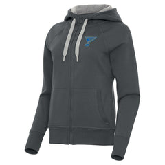 St. Louis Blues Antigua Women's Victory Full-Zip Hoodie For Sale