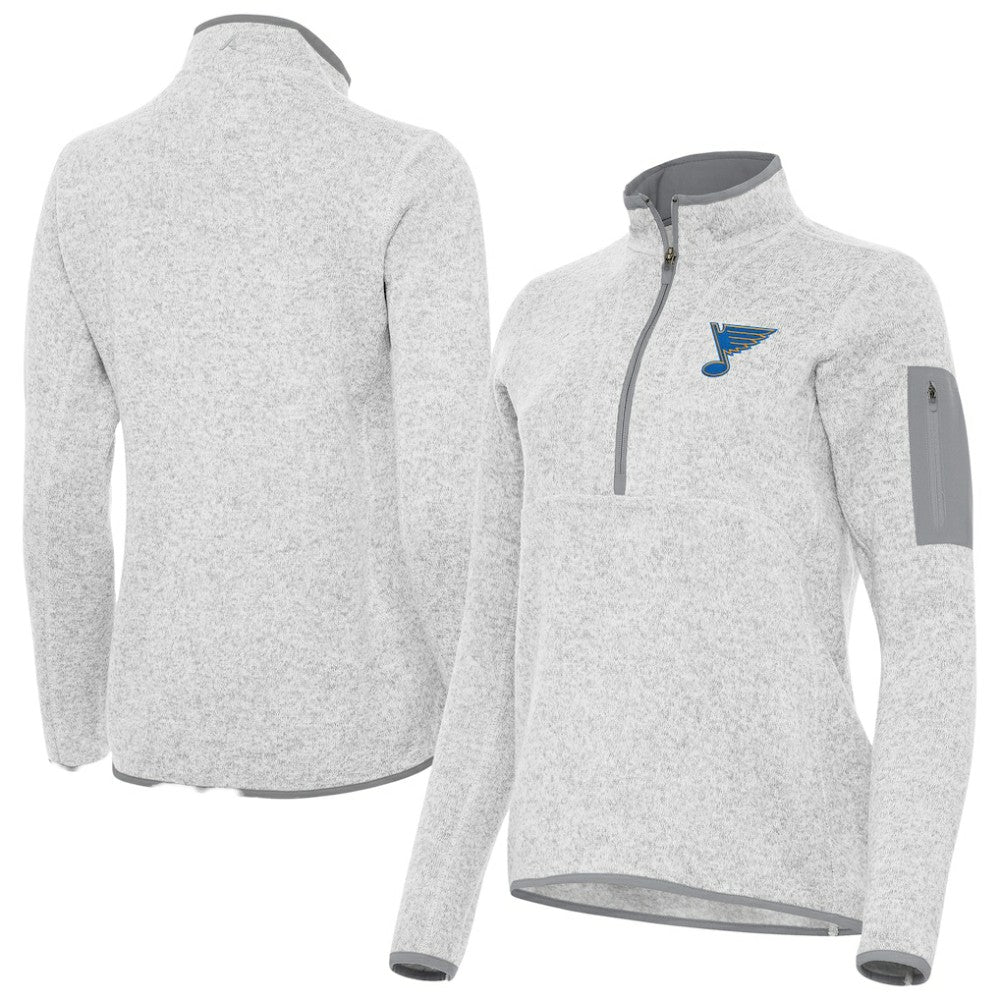 St. Louis Blues Antigua Women's Fortune Half-Zip Pullover On Sale