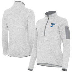 St. Louis Blues Antigua Women's Fortune Half-Zip Pullover On Sale