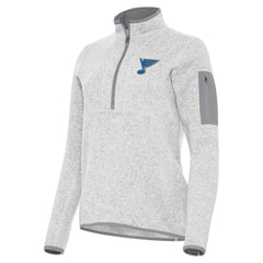 St. Louis Blues Antigua Women's Fortune Half-Zip Pullover On Sale