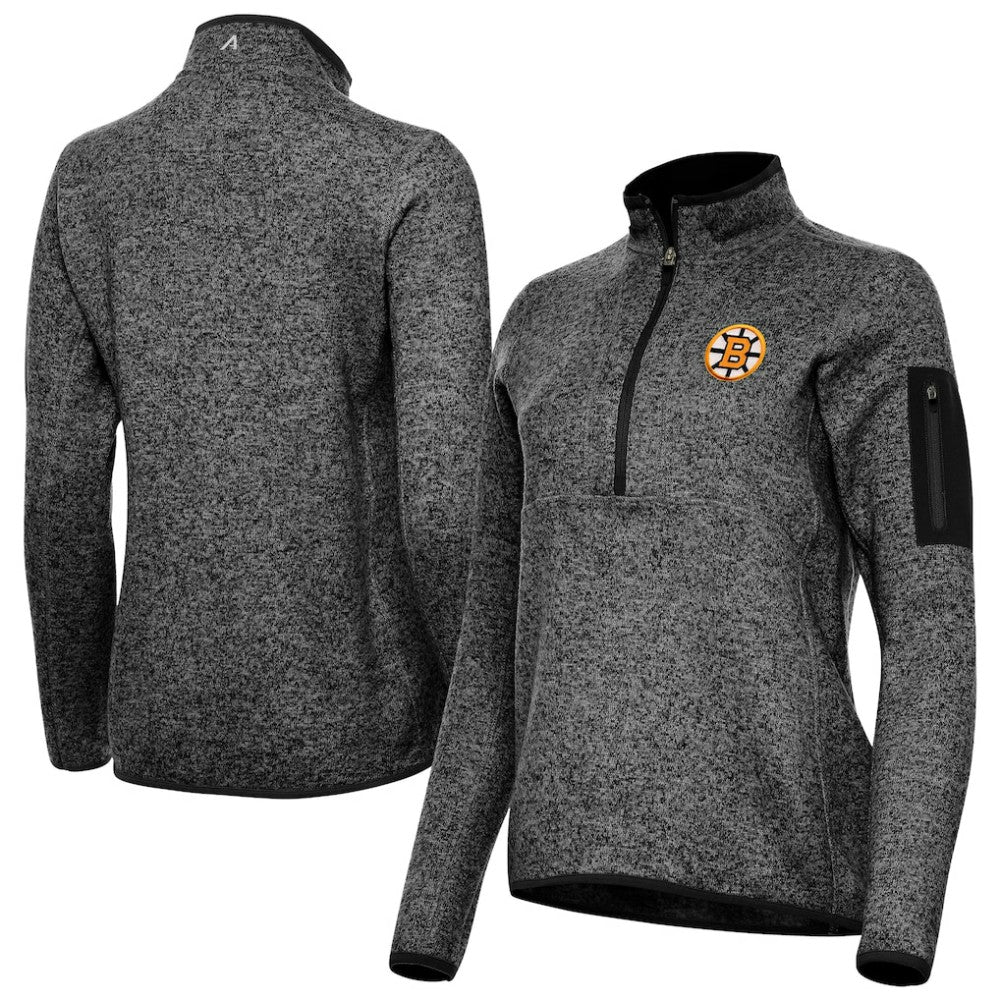 Boston Bruins Antigua Women's Fortune Half-Zip Pullover Outlet