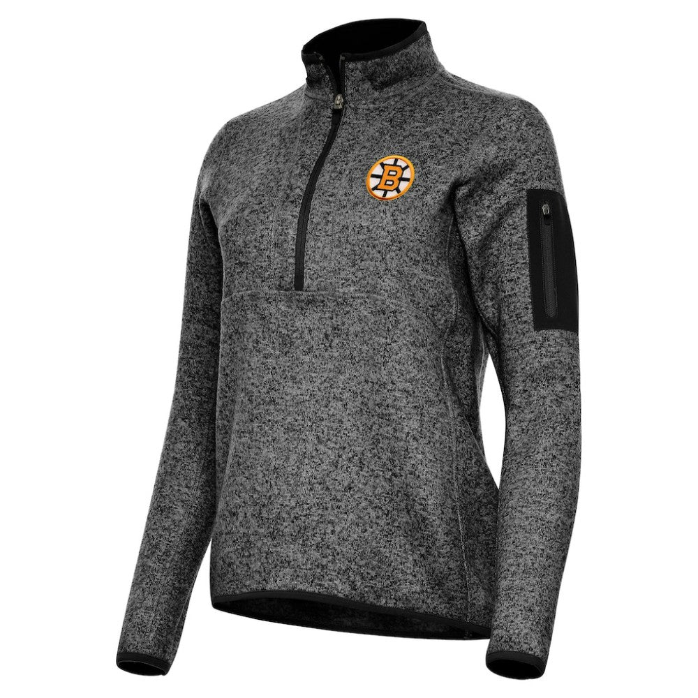 Boston Bruins Antigua Women's Fortune Half-Zip Pullover Outlet