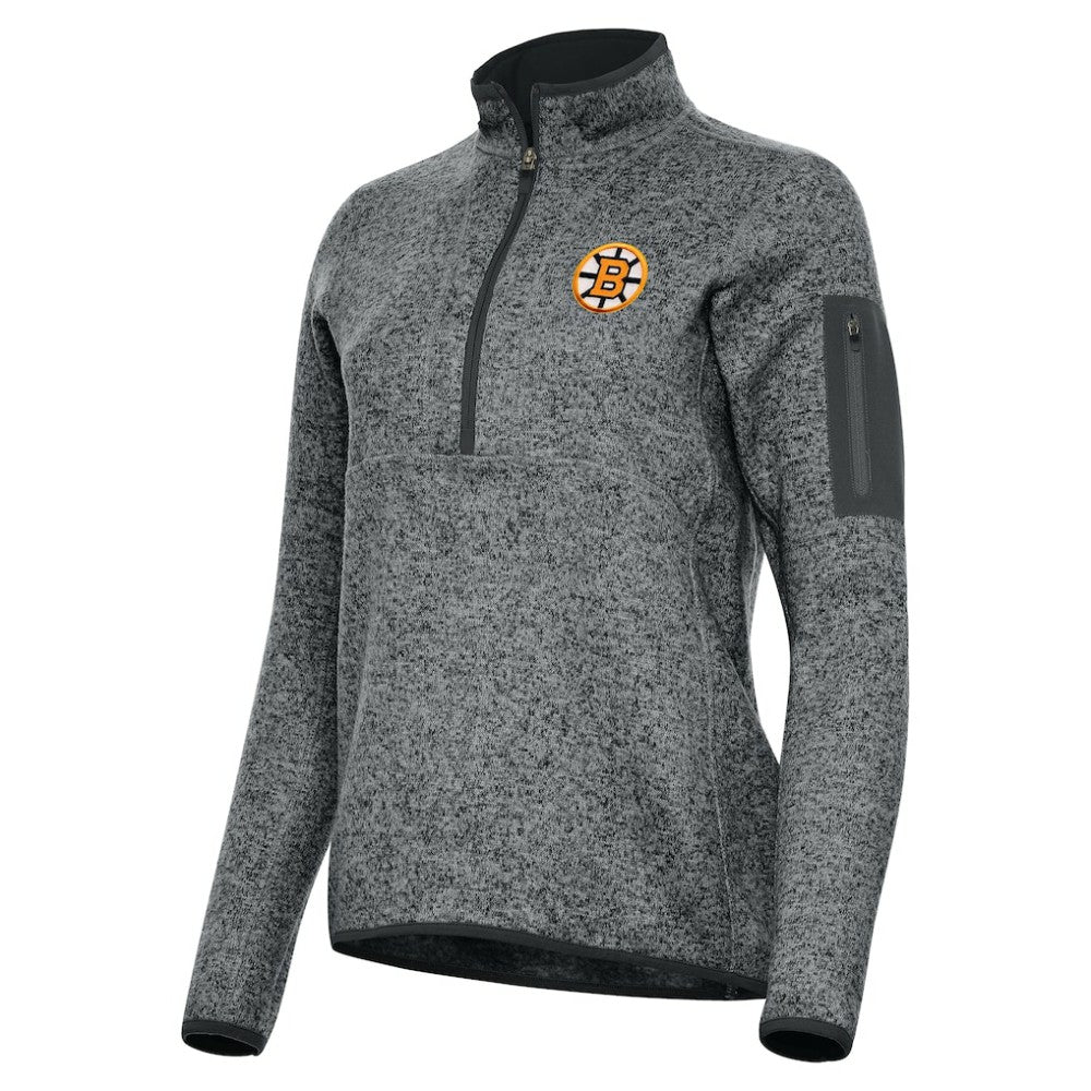 Boston Bruins Antigua Women's Fortune Half-Zip Pullover Discount