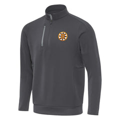 Boston Bruins Antigua Generation Quarter-Zip Pullover Top Sale