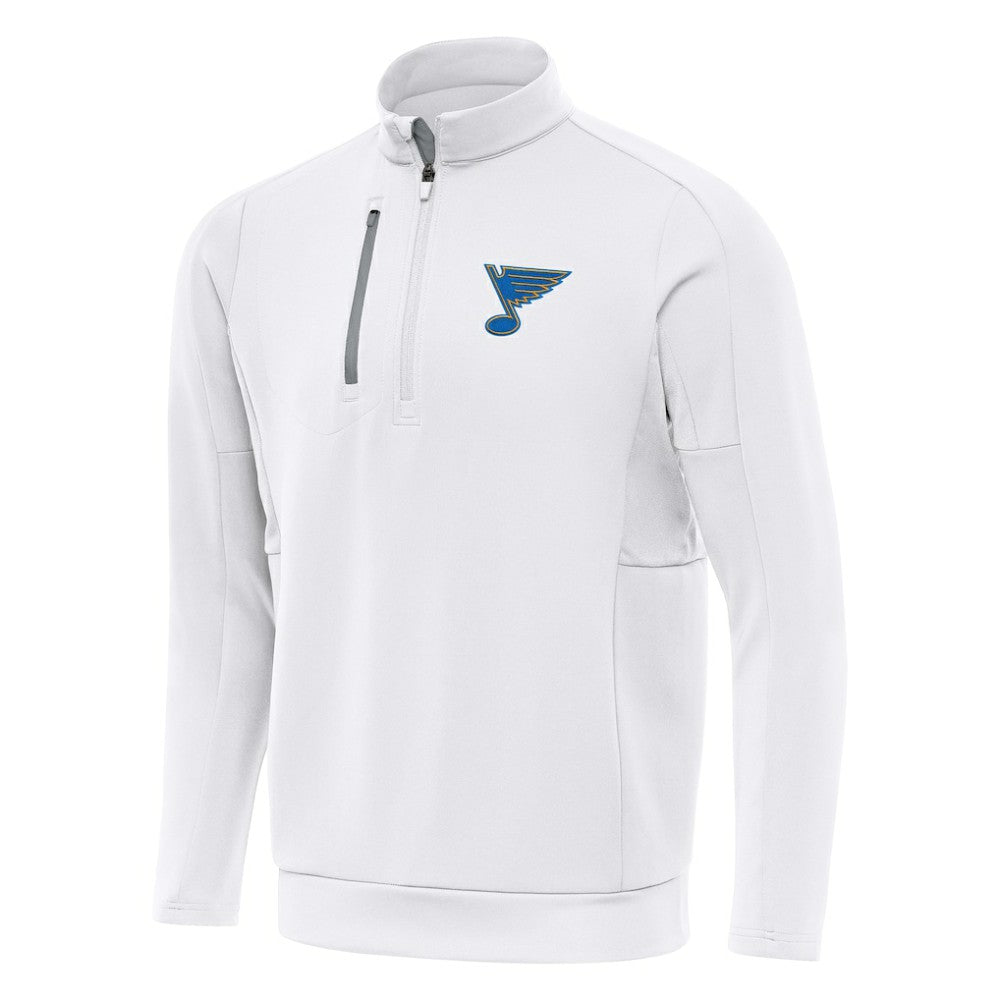 St. Louis Blues Antigua Generation Quarter-Zip Pullover Top On Sale