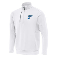 St. Louis Blues Antigua Generation Quarter-Zip Pullover Top On Sale