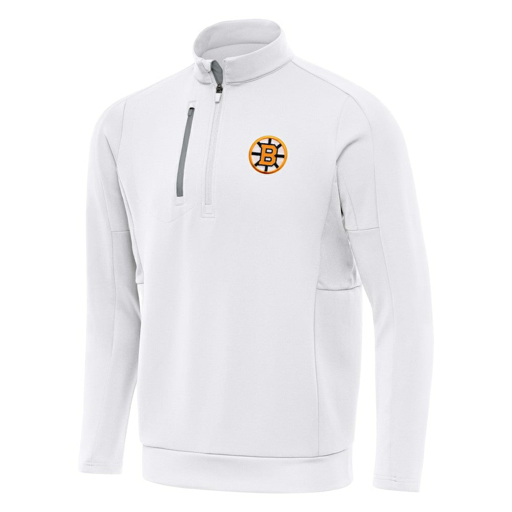 Boston Bruins Antigua Generation Quarter-Zip Pullover Top Outlet