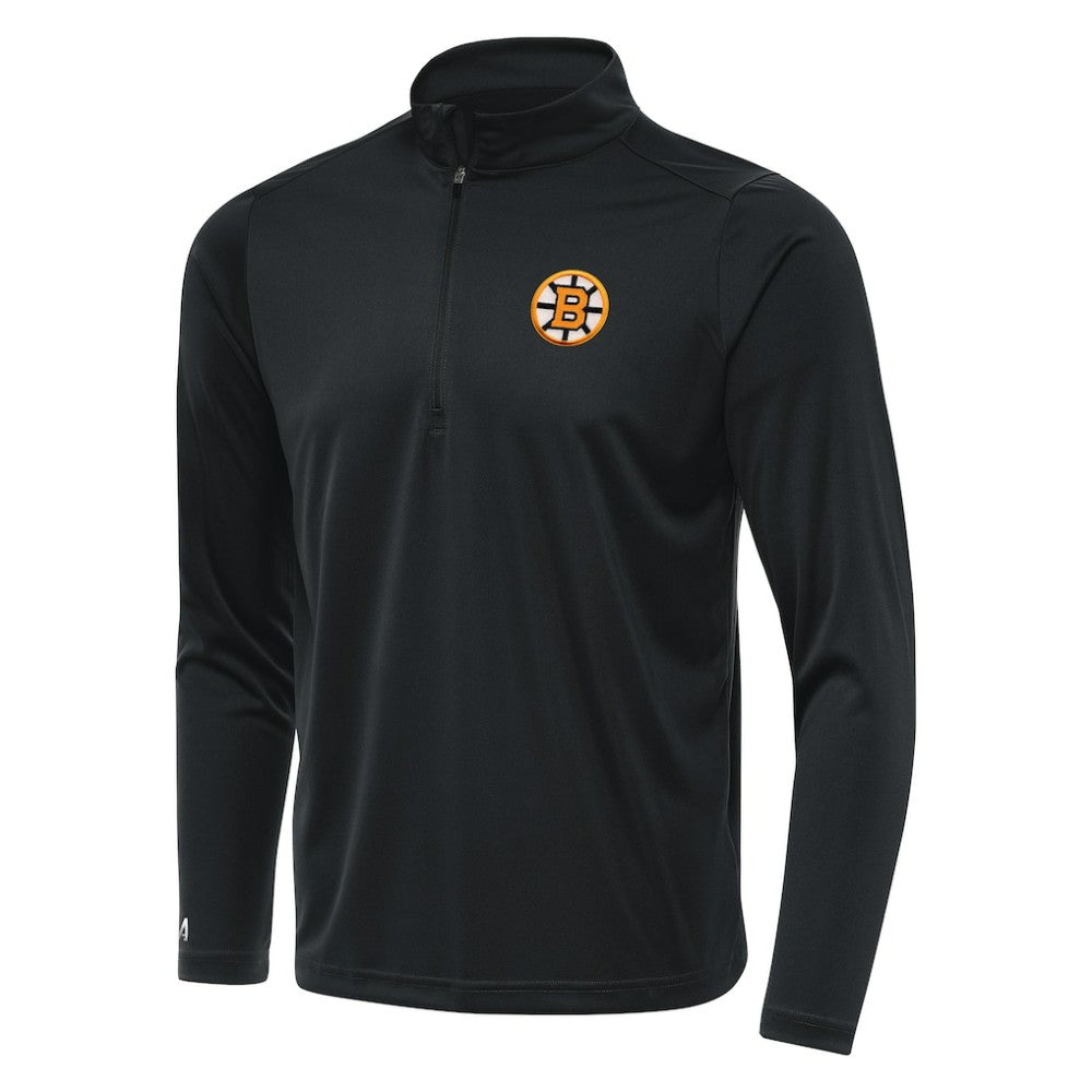 Boston Bruins Antigua Tribute Lightweight Quarter-Zip Pullover On Sale