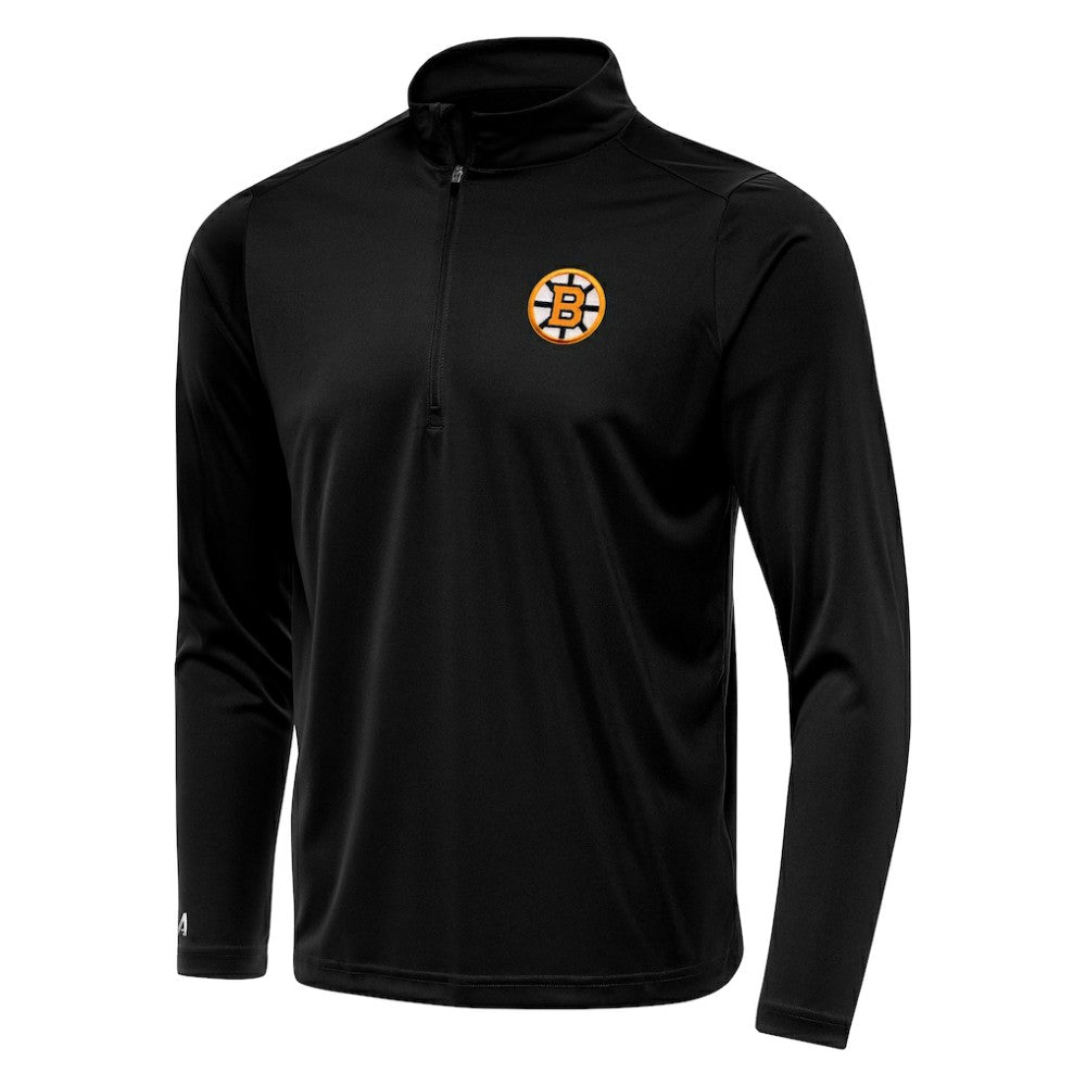 Boston Bruins Antigua Tribute Lightweight Quarter-Zip Pullover Sale