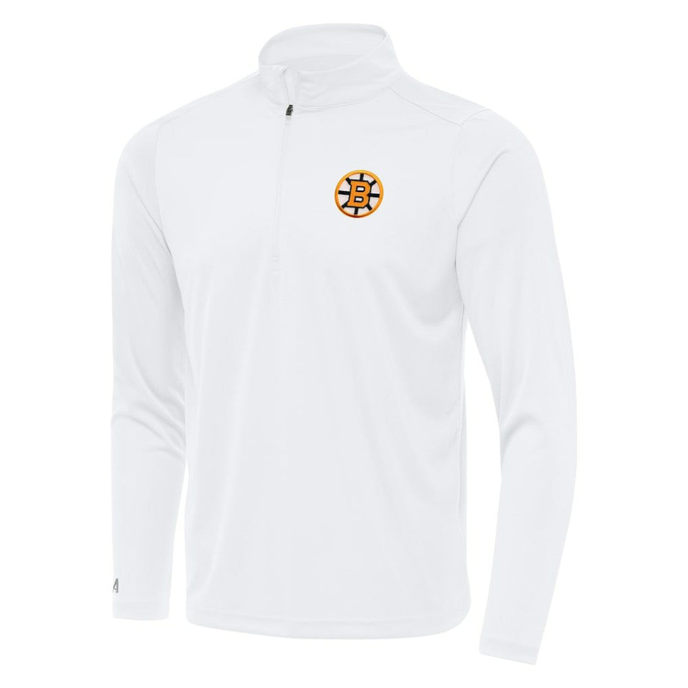 Boston Bruins Antigua Tribute Lightweight Quarter-Zip Pullover Outlet