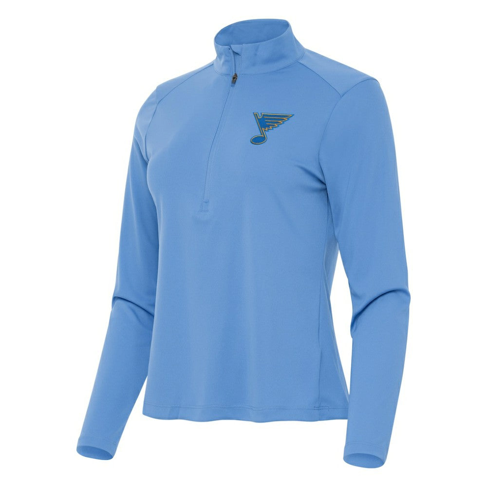 St. Louis Blues Antigua Women's Tribute Half-Zip Pullover Online