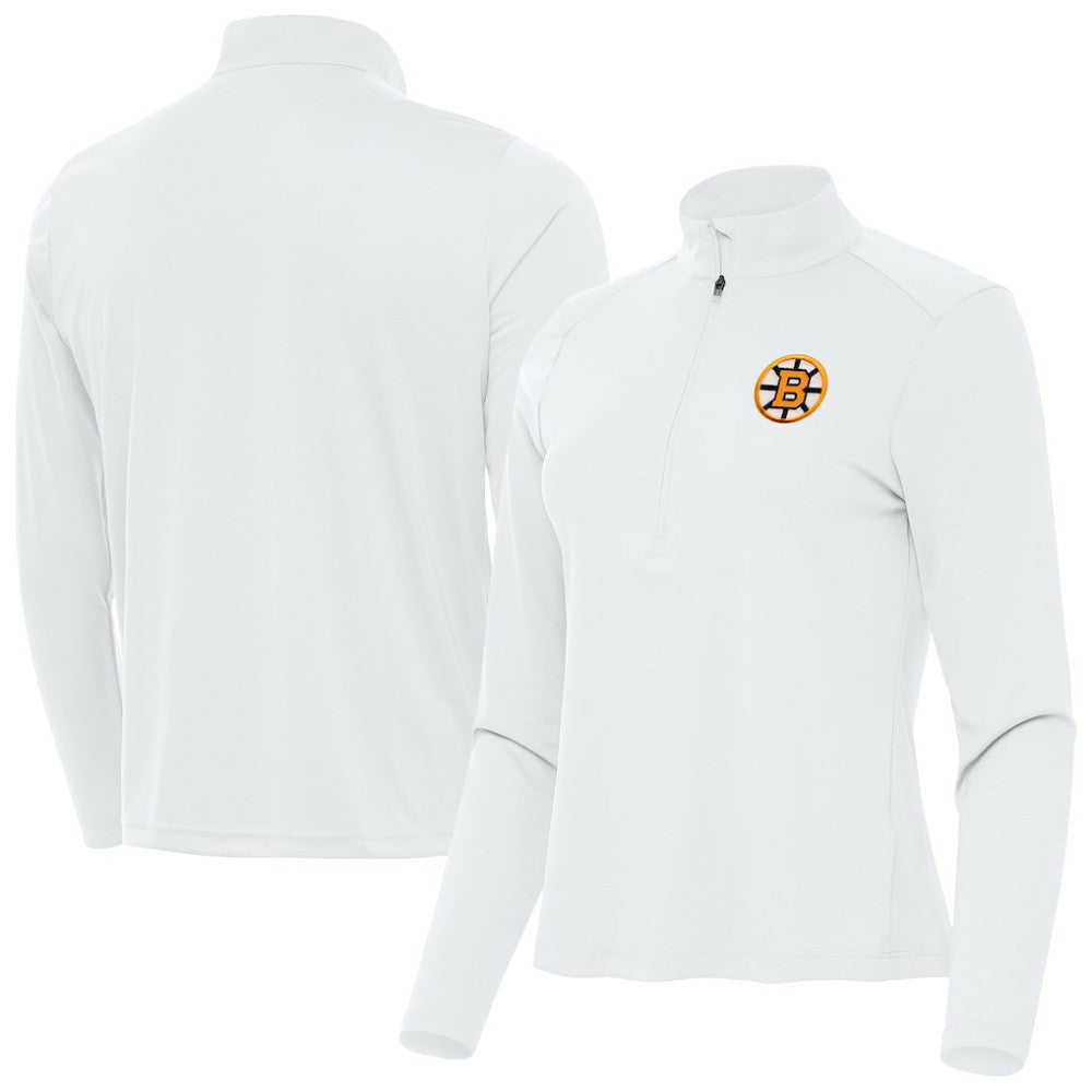 Boston Bruins Antigua Women's Tribute Half-Zip Pullover Discount