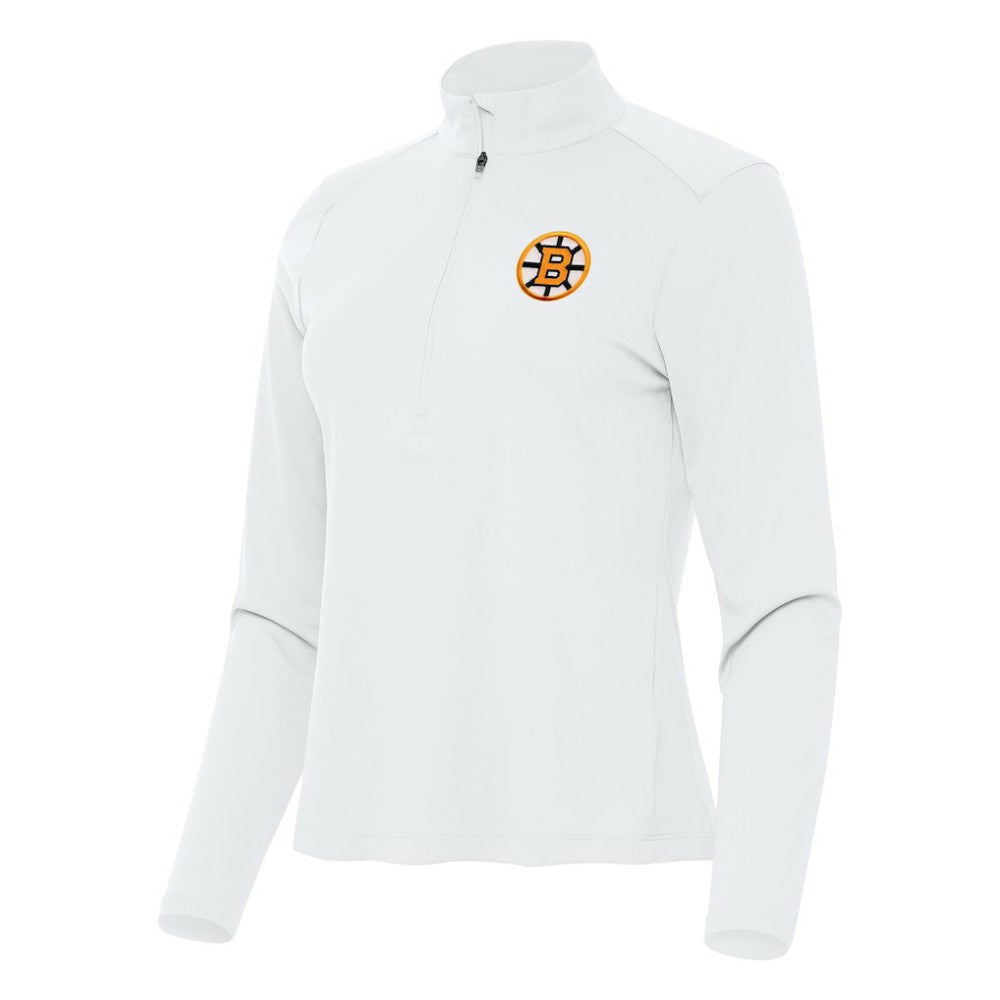 Boston Bruins Antigua Women's Tribute Half-Zip Pullover Discount