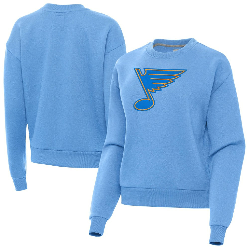 St. Louis Blues Antigua Women's Victory Pullover Sweatshirt On Sale