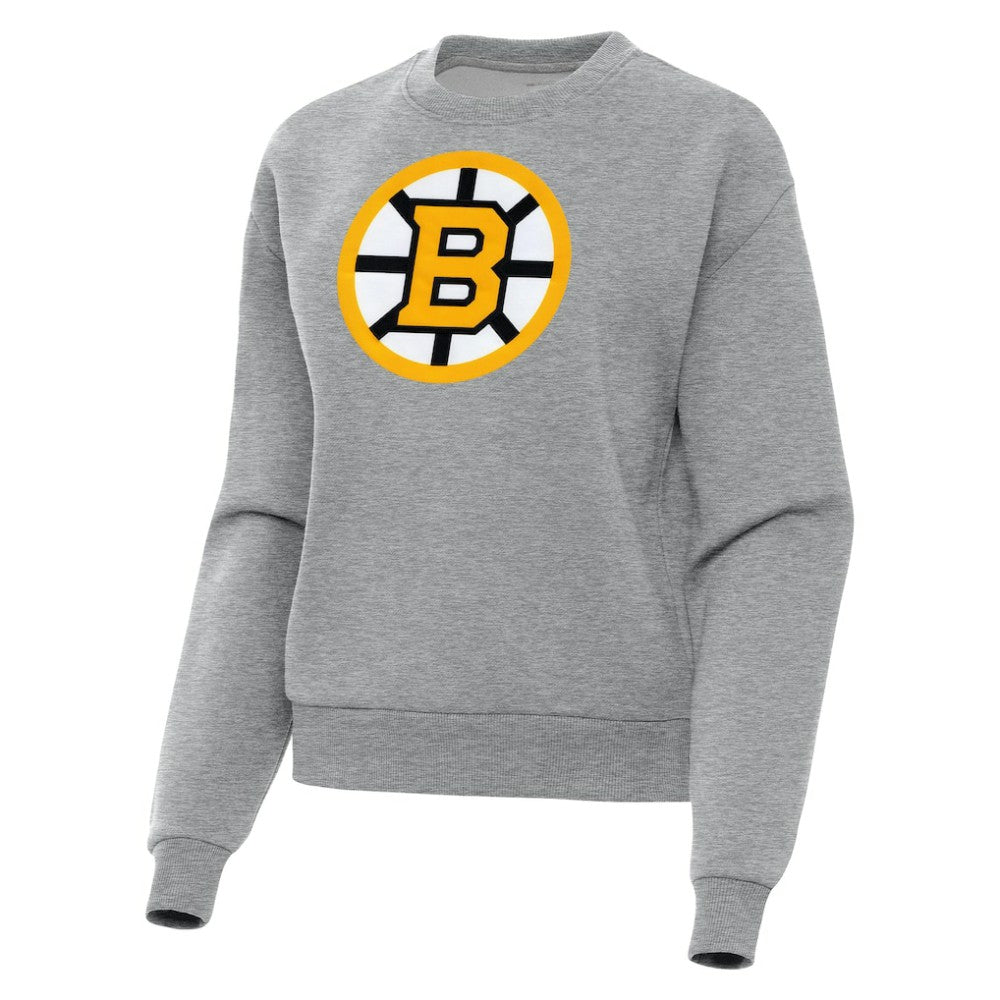 Boston Bruins Antigua Women's Victory Pullover Sweatshirt On Sale