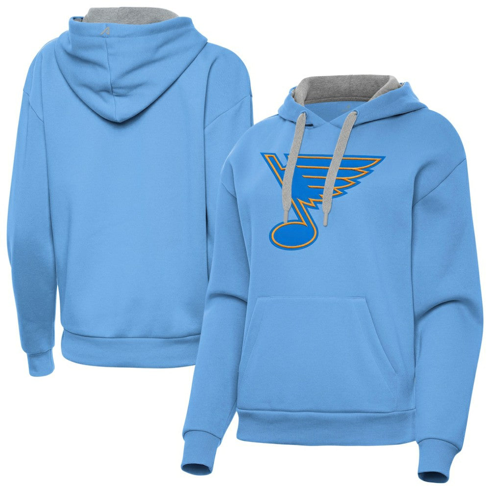 St. Louis Blues Antigua Women's Victory Pullover Hoodie Discount