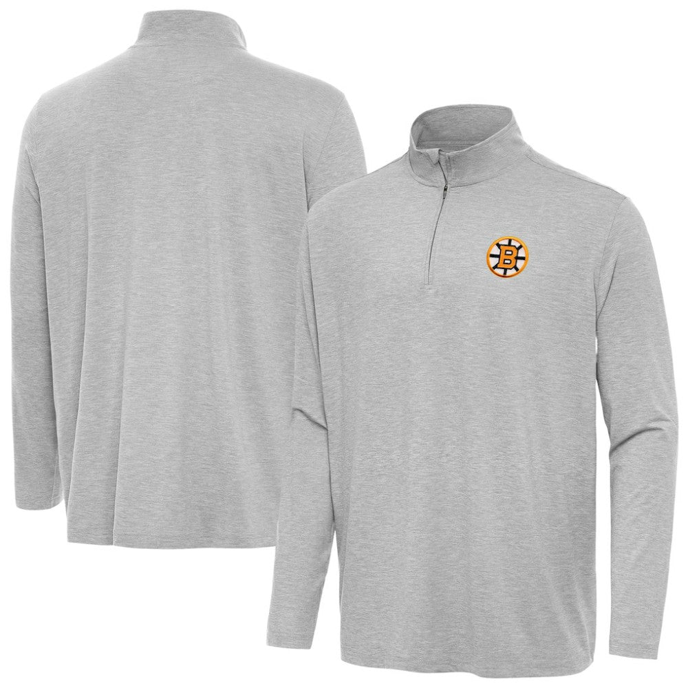 Boston Bruins Antigua Hunk Lightweight Quarter-Zip Pullover For Sale