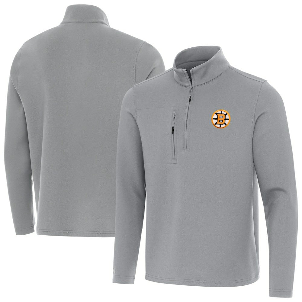 Boston Bruins Antigua Insider Quarter-Zip Pullover On Sale