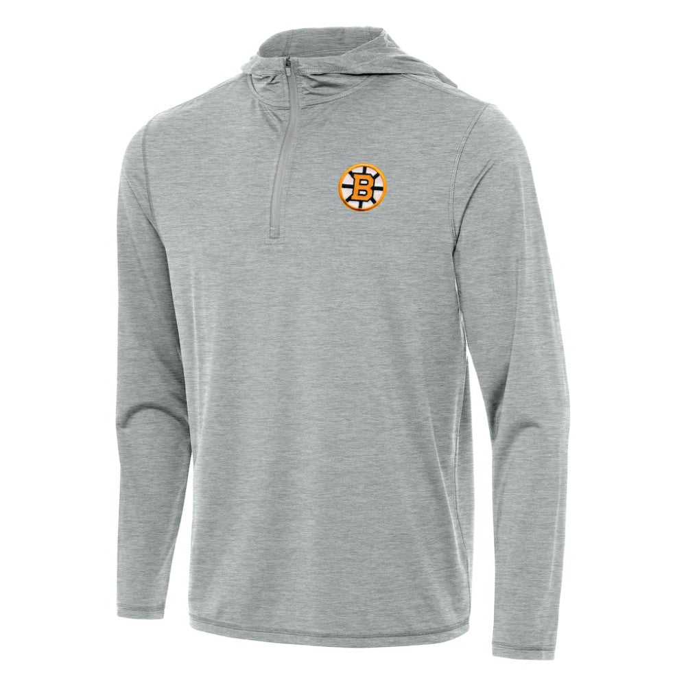 Boston Bruins Antigua Tidy Quarter-Zip Hoodie On Sale