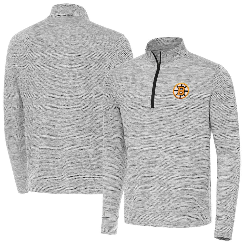 Boston Bruins Antigua Cause Quarter-Zip Jacket Discount