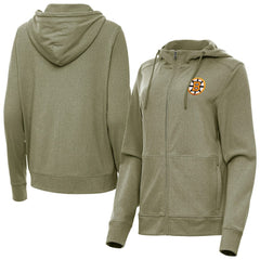 Boston Bruins Antigua Women's Seeker Full-Zip Hoodie On Sale
