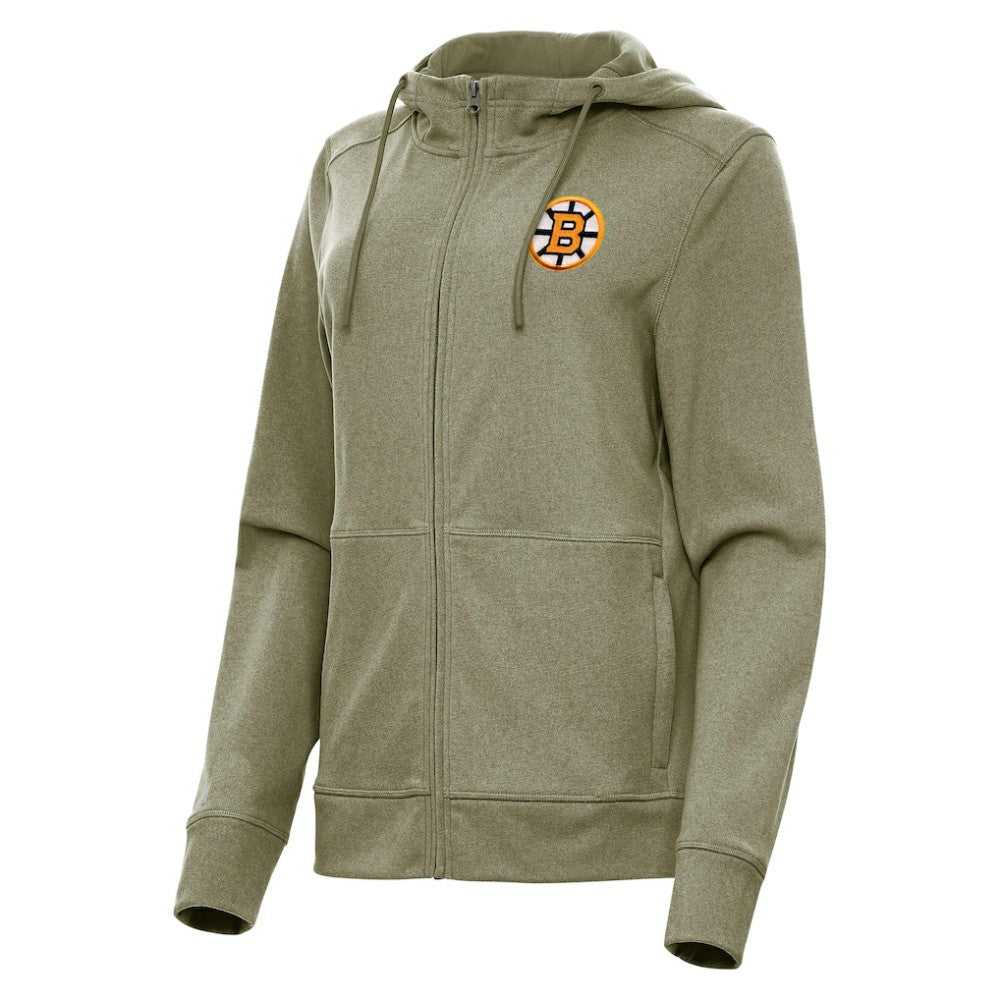 Boston Bruins Antigua Women's Seeker Full-Zip Hoodie On Sale