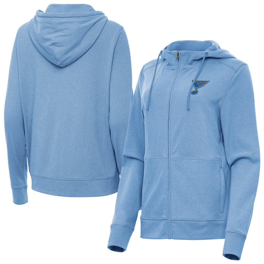 St. Louis Blues Antigua Women's Seeker Full-Zip Hoodie On Sale