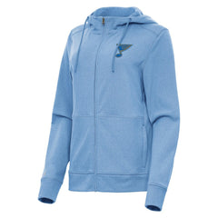 St. Louis Blues Antigua Women's Seeker Full-Zip Hoodie On Sale