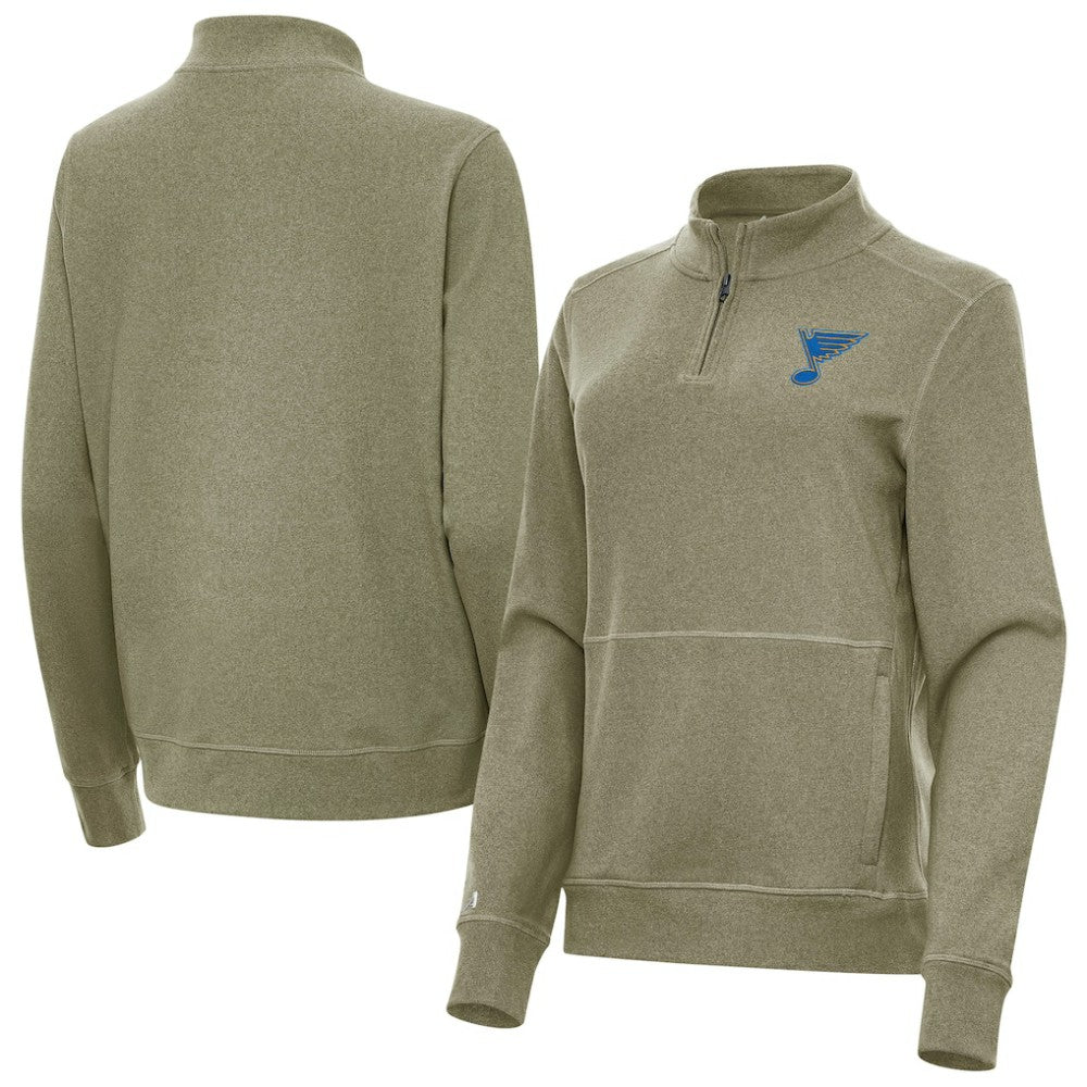 St. Louis Blues Antigua Women's Crush Quarter-Zip Pullover Discount
