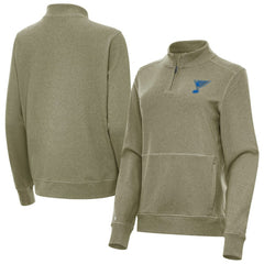 St. Louis Blues Antigua Women's Crush Quarter-Zip Pullover Discount