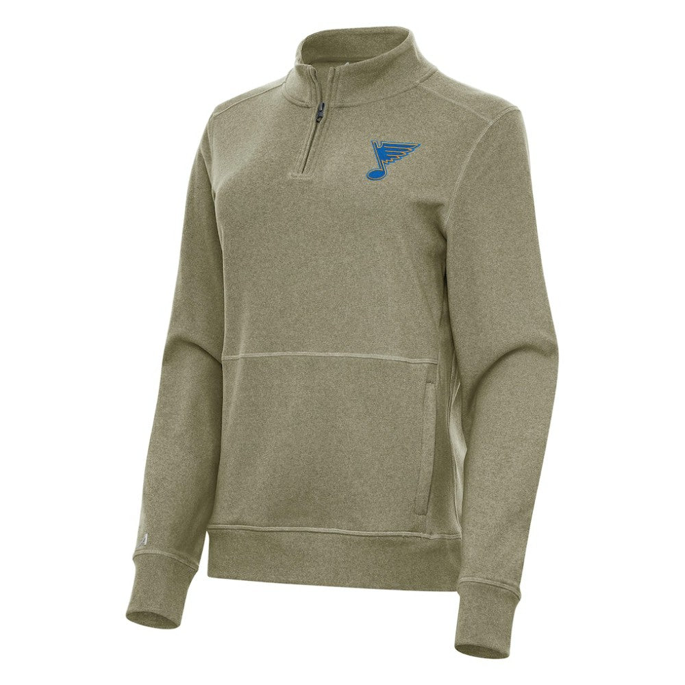 St. Louis Blues Antigua Women's Crush Quarter-Zip Pullover Discount