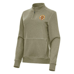 Boston Bruins Antigua Women's Crush Quarter-Zip Pullover Online