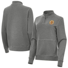 Boston Bruins Antigua Women's Crush Quarter-Zip Pullover On Sale