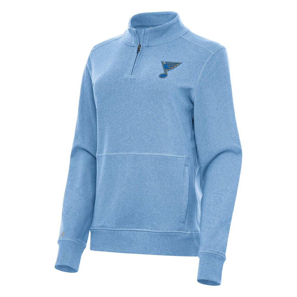 St. Louis Blues Antigua Women's Crush Quarter-Zip Pullover Sale