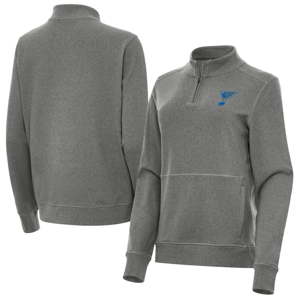 St. Louis Blues Antigua Women's Crush Quarter-Zip Pullover Outlet