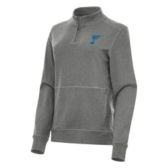 St. Louis Blues Antigua Women's Crush Quarter-Zip Pullover Outlet